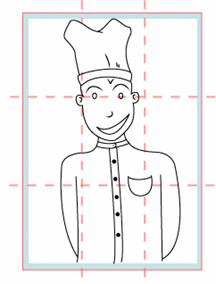 Portrait et règle des tiers