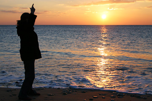 Faire une photo de coucher de soleil